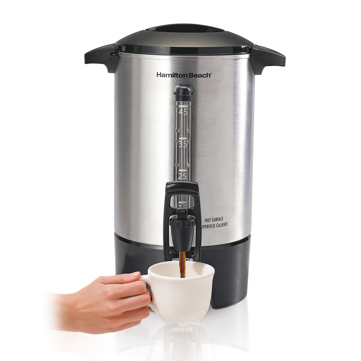 cafetera de gran capacidad, urna de café, urna, cafetera grande