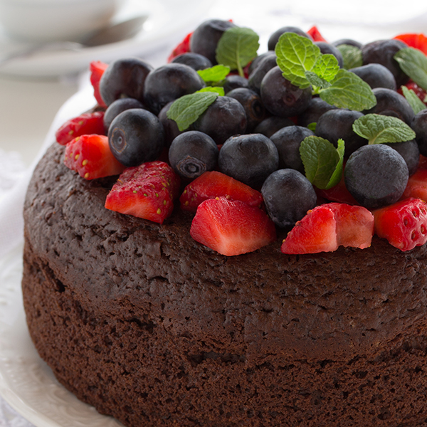 Pastel de capas de chocolate Terciopelo