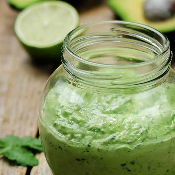 Aderezo de cilantro y aguacate 